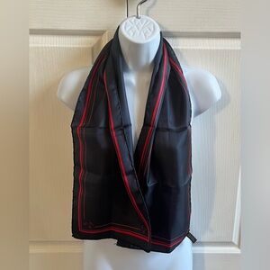 Alynn Vintage Navy and Red Scarf.  Rectangular 44x9.
